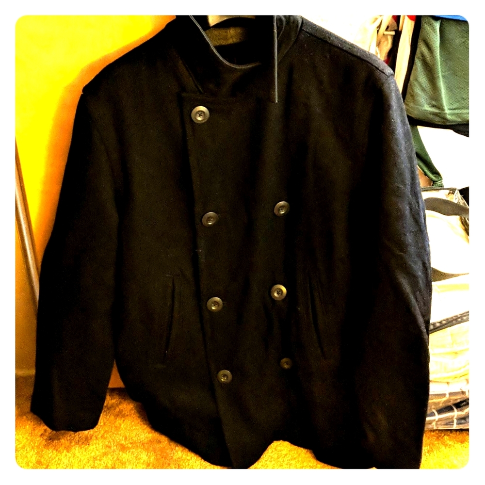 Peacoat, thick and heavy for warmth